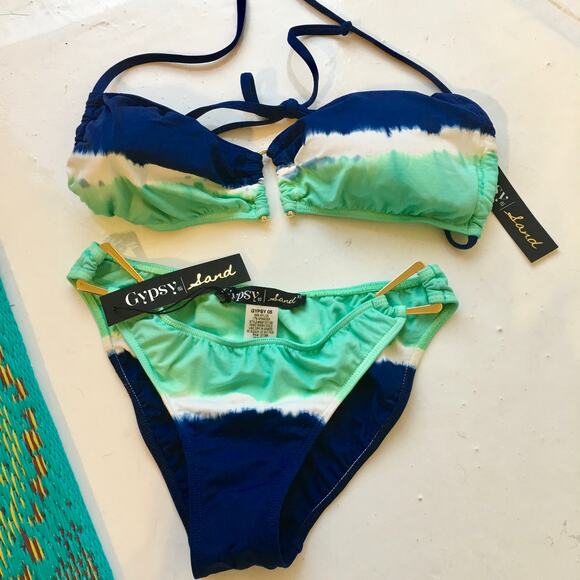 NWT GYPSY 05 SAND SEPARATE SIZE BIKINI XS BOTTOM LARGE TOP - Picture 4 of 7
